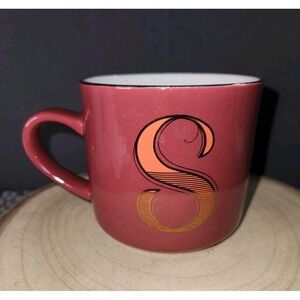 Opal House Stonewear Letter Initial "S"‎ Coffee Mug Monogram